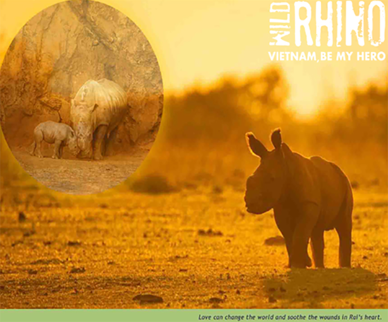 A story about Rai the Baby Rhino, written by  Phan Tran Nam Anh – Câu chuyện về bé tê giác Rai. Tác giả: Phan Tran Nam Anh
